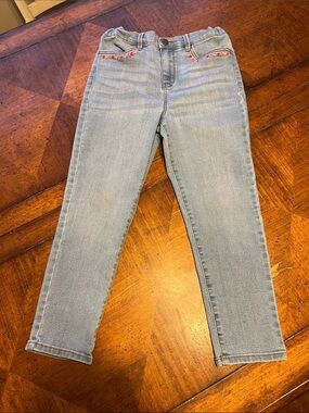 OshKosh B'gosh Light Wash Jeans with Pink Accents